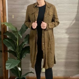 F21 Olive Green Cardigan